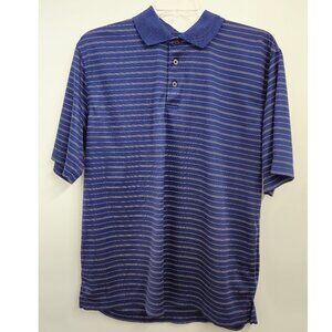 Grand Slam Golf Short Sleeve Polo- Size Large Tall, blue